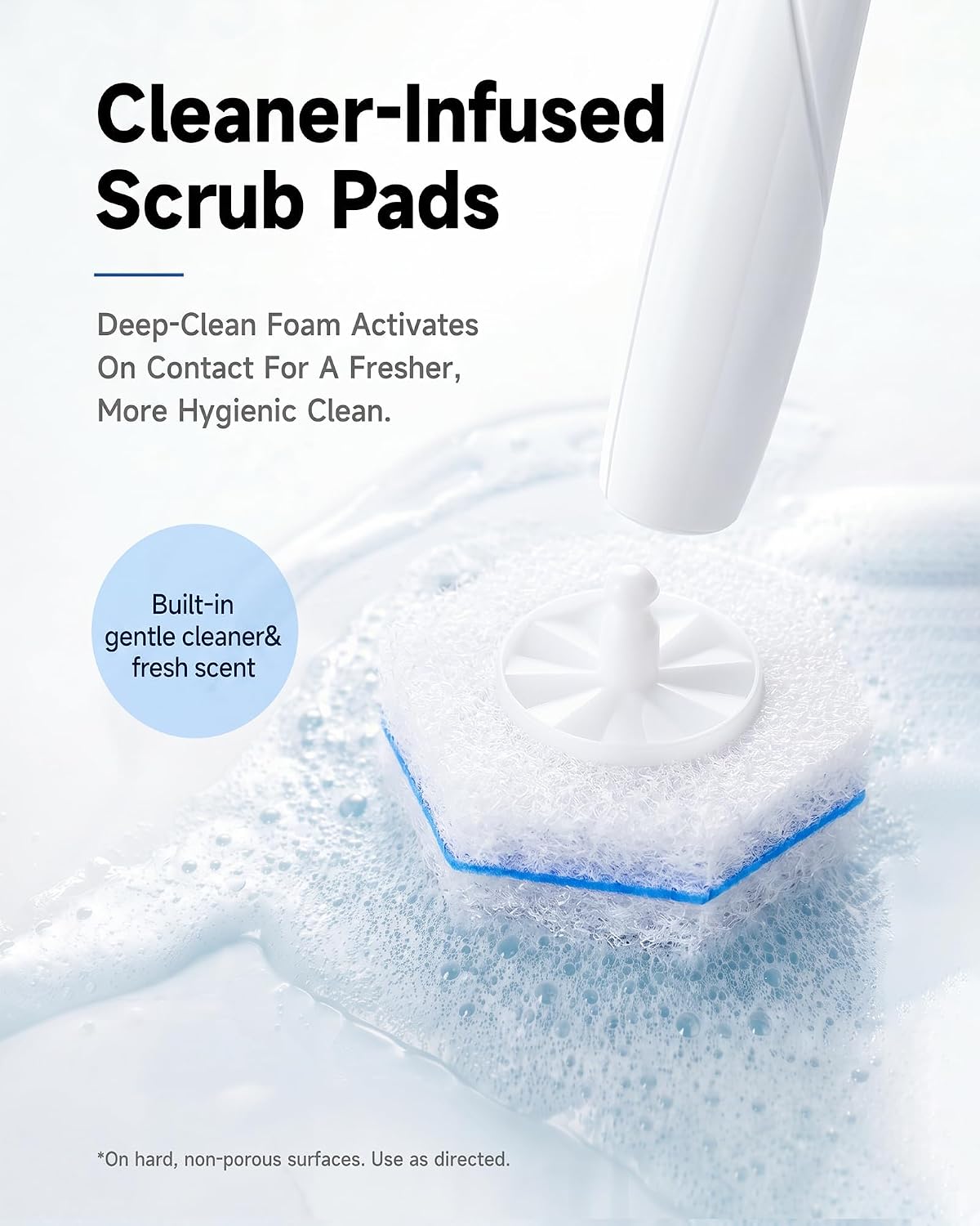 20 Count Toilet Wand Refills for Clorox, 5X Cleaning Power Toilet Bowl Cleaners & High-Density Disposable Toilet Scrubber Refill - No Falling Apart, Instant Foam for Bathroom Cleaning