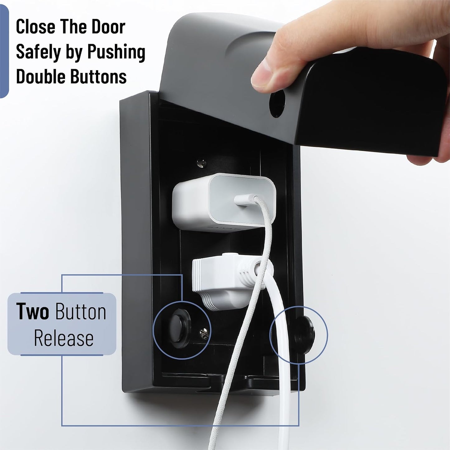 Bates Baby Safety Outlet Cover Box - Plug Covers for Electrical Outlets, Child Proof Outlet Cover, Socket Covers for Outlets