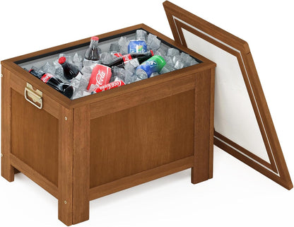 Furinno FG19749 Tioman Outdoor Hardwood Storage Box, Natural