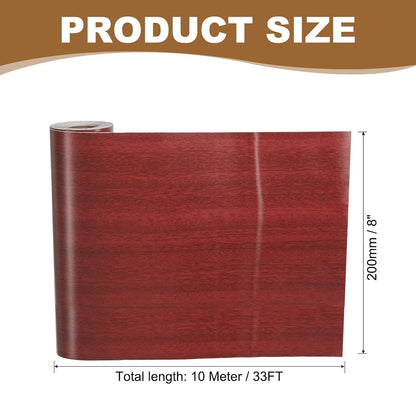 PATIKIL Self Adhesive Wood Grain Repair Tape 33'x 3", Multi-Use Realistic Wood Grain Repair Patch for Furniture Floor Door Table Chair Windows Handicraft DIY, Yellow Teak