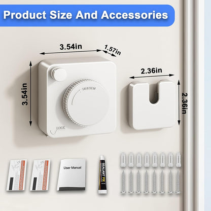 Retractable Clothesline Indoor & Outdoor, 16.2Ft Non-Sagging Stainless Steel Laundry Line with Wall Mounted Heavy Duty Design, Space-Saving Drying Rack for Bathroom, Balcony(1, White)
