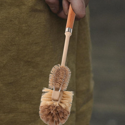 Long Handle Toilet Brush Cleaner Narrow Scrub Brush for Bathroom Toilet Bowl Cleaning Under Rim and Hard-to-Reach Areas
