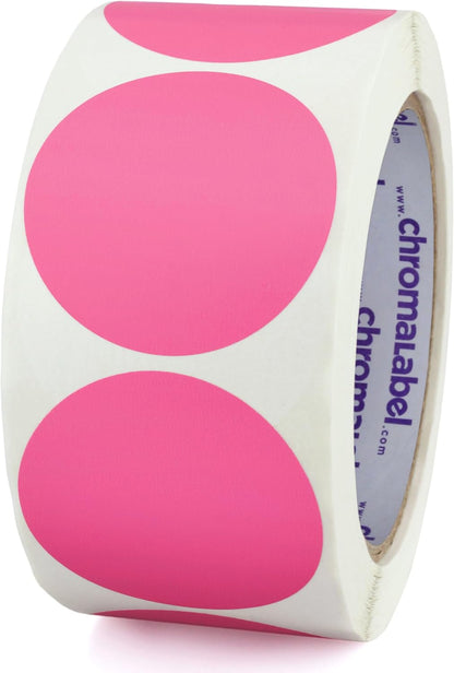 ChromaLabel 2 inch Color-Code Dot Labels | 500/Roll (Yellow)