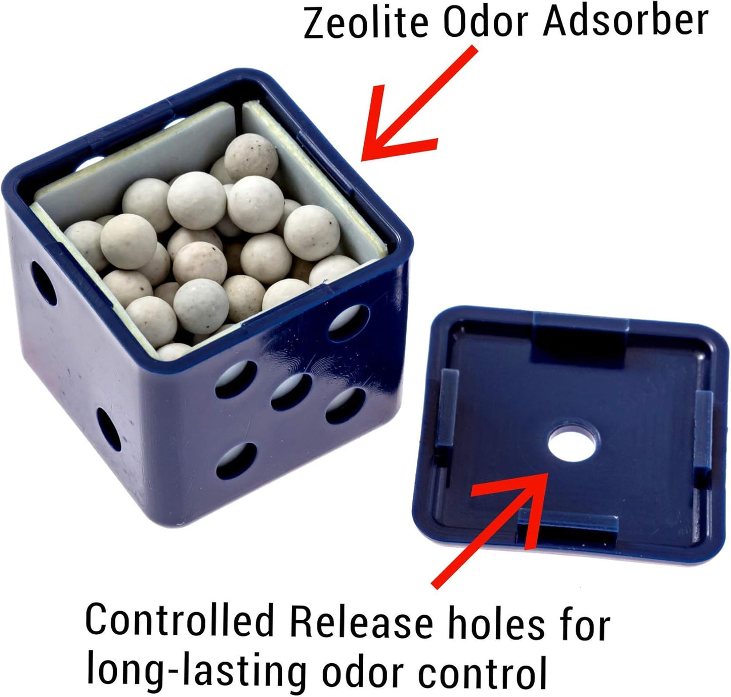 DeodorDice – Shoe Deodorizer – All Natural, Non Toxic Deodorizers, Sneaker Odor Eliminator Balls – Car Air Freshener With Zeolite For Shoes, Gym Bag, Locker, And Car – 6 Pack