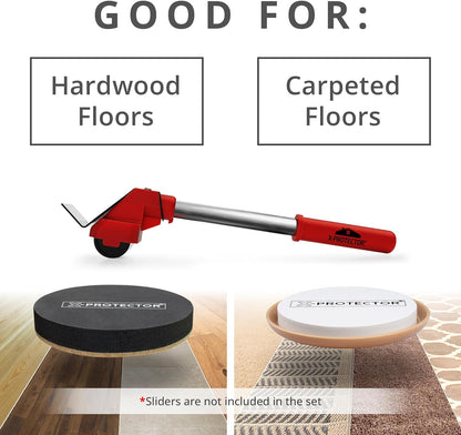 X-Protector Felt Furniture Sliders for Hardwood Floors 24 PCS 1” - Self-Adhesive Furniture Slider - Heavy-Duty Furniture Movers for Hard Surfaces - Felt Sliders - Move Your Furniture Easily!