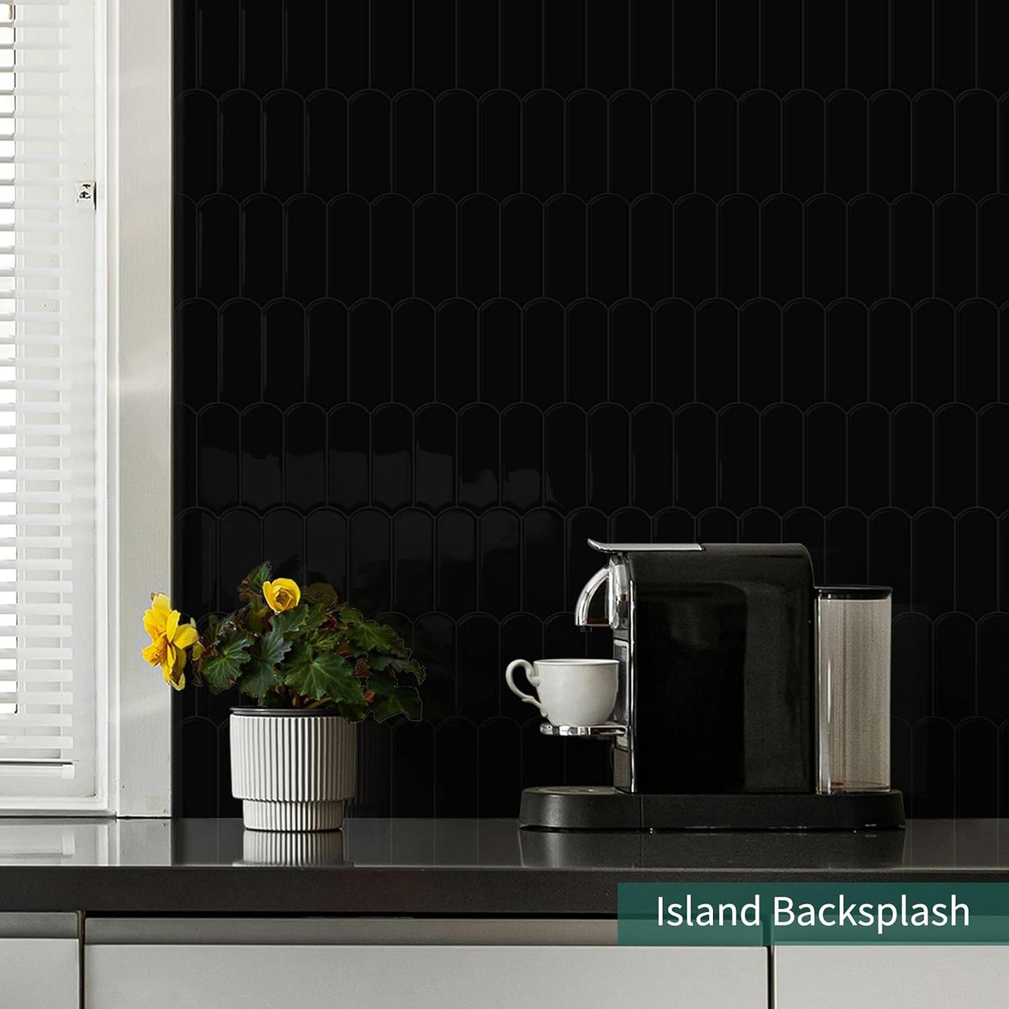 10-Sheet Upgraded Thicker Peel and Stick Kitchen Backsplash Tiles | Waterproof Self-Adhesive Vinyl Wall Tile Stick on Backsplash for Kitchen,Bathroom,Fireplace and RV(Sage Green,12"×12")