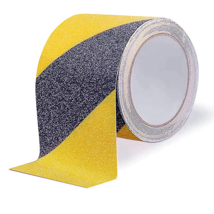 Qingluan Anti Slip Tape, Safety Non Slip Tape Outdoor Waterproof, High Adhesive Grip Tape for Stairs, Tread Step, Ramp, Skateboard, Caution to Keep from Slipping (Yellow/Black, 2 Inch x 33 Foot)