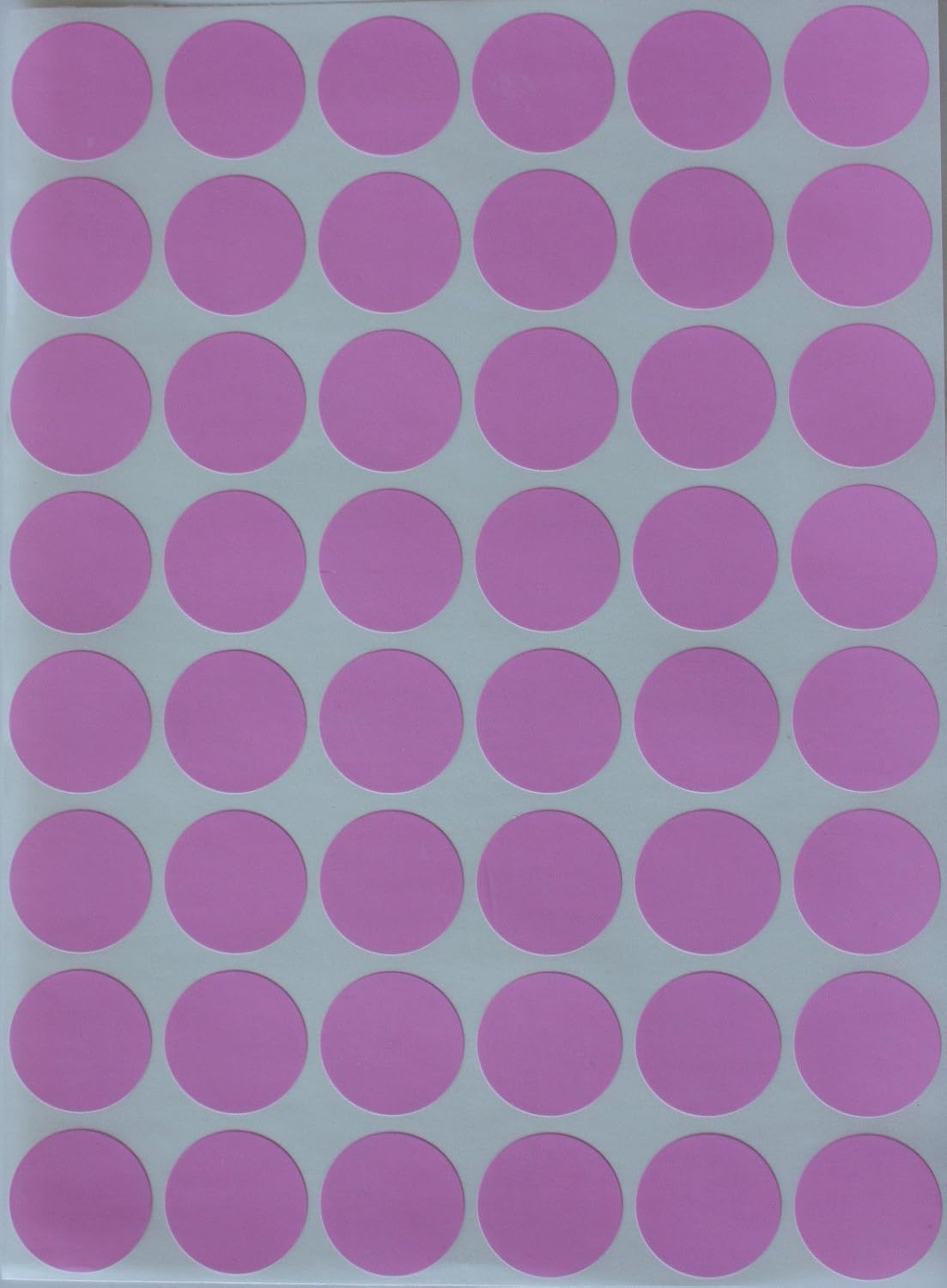 Royal Green Dot Sticker 11/16" Inch (17mm) Colored Labels in Purple - 2400 Pack - Colors A