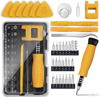 SHOWPIN Precision Computer Screwdriver Kit: 122PCS Laptop Screwdriver Sets | 101 Magnetic Drill Bits, Computer Accessories, Electronics Tool Kit Compatible for Tablet, PC, iPhone, PS4 Repair