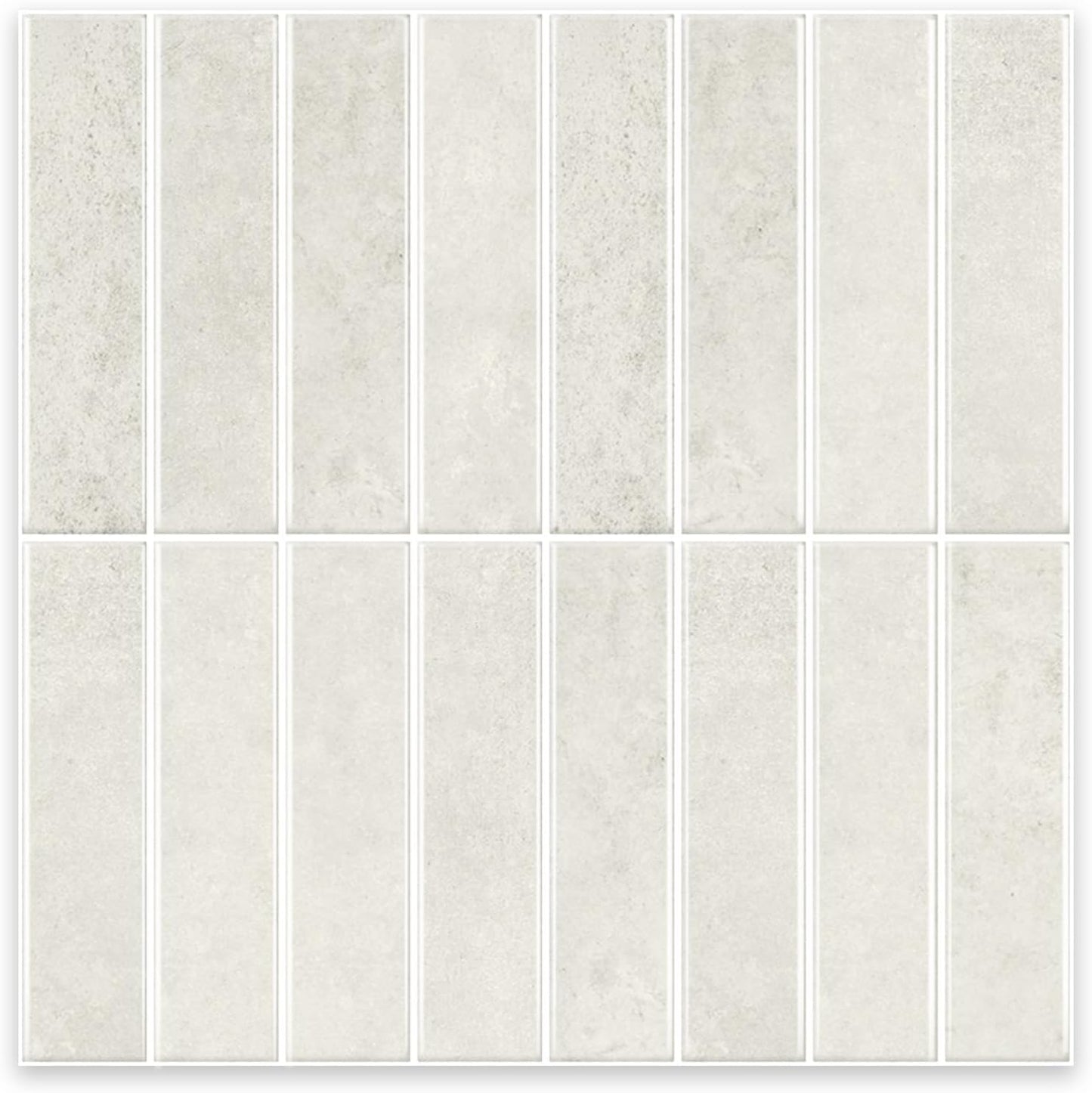 10 Sheets Thicker Design Peel and Stick Backsplash, Self Adhesive Wall Tiles, Stick on Backsplash for Kitchen and Bathroom, 11.8"x11.8",Beige