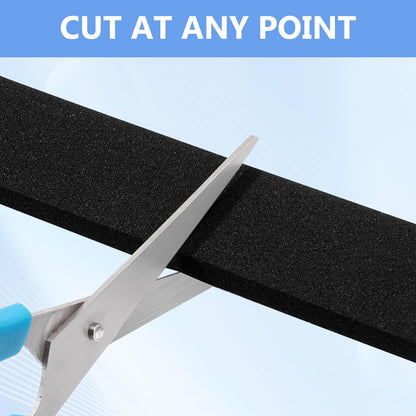16Feet Weather Stripping Seal (1/2 Inch X 1/4 Inch) for Door Window, High Density Foam Tape, Soundproofing, Insulation Strip, Door Sealers for Door Frame- White