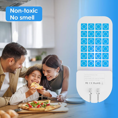 Fly Trap Indoor, 3 in 1 Plug-in Fruit Fly Trap,1 Trap White and 5 Glue Cards, Fruit Fly Traps for Indoors, Flying Insect Trap for Gnat, Moth, Mosquito, Suitable for Every Part of The Home