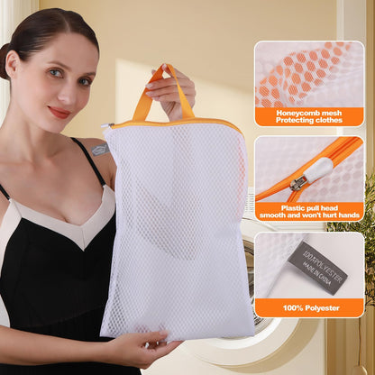 Kimmama Laundry Mesh Wash Bags, Garment Bag for Washing Machine, 2XXL | Honeycomb Laundey Bags for Sheet, Throw Blanket, Curtain, Cushion Cover, Comforter, Tumble Dryer Safe, Extra Large