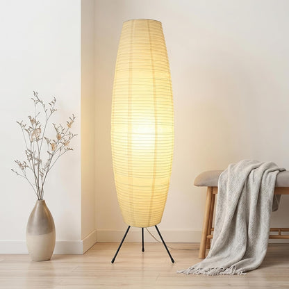 TOYANDONA Lamp Shade: Standing Paper Floor Lamp Shades Hanging Rice Paper Lampshade Replacement Foldable, Floor Light Cover Making Light Soft Ambient for Home, Bedroom Lighting Accessory (Minimalist)