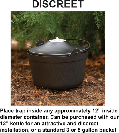 STUCK Pro AGO Mosquito Trap + Decorative Bucket, Naturally Attract & Capture Container-Breeding Mosquitoes, Pet & Kid Safe, Just Add Water & Attractant & Place on the Included Vessel