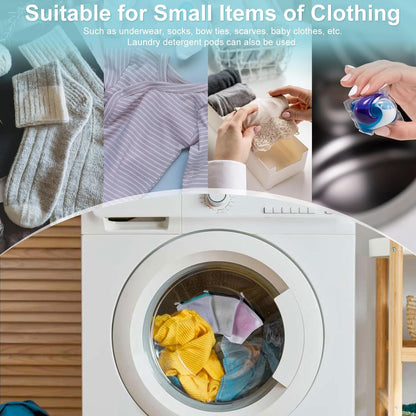 6pcs Laundry Bag Mesh Wash Bag Mini Washing Machine Underwear Washing Bag Zipper Wash Bags Protecting Wash Bag Foldable Laundry Pouch for Home Travel Laundry Room Bag Bra