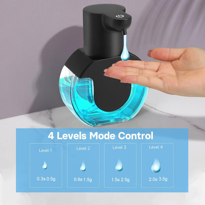 2 Pack Automatic Soap Dispenser,14.2oz/420ML Touchless Automatic Foaming Hand Soap Dispenser,Rechargeabled Wall Mounted Smart Pump for Bathroom Kitchen