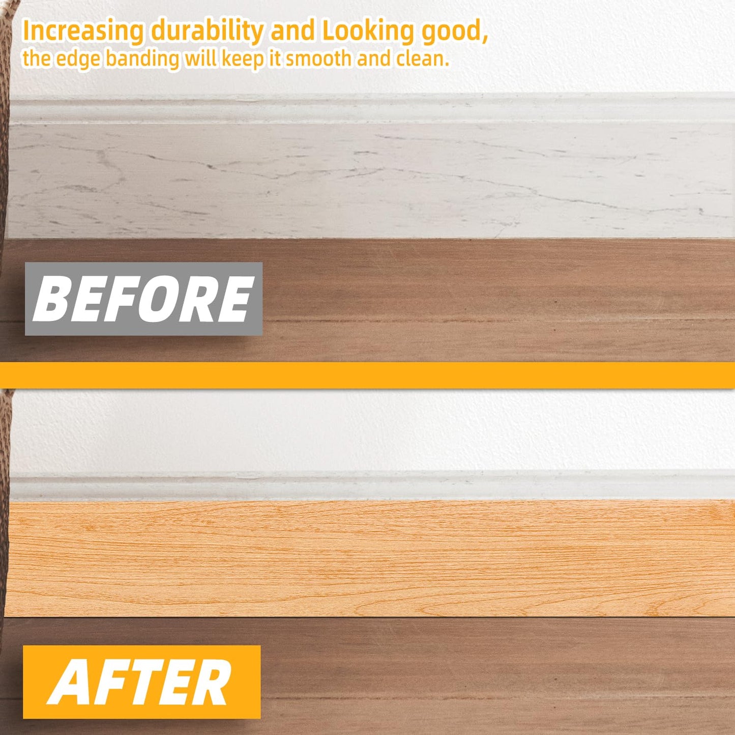 GSCIT Club Wood Grain Repair Tape, 2.4 inch X 15ft Self Adhesive Maple Grain Repair Patch for Tables, Chairs, Baseboards, Doors, Windows, Floors, Handicraft DIY. - Colors B