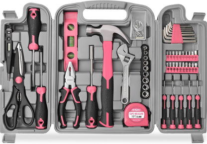 Hi-Spec Small Tool Kit Compact Set for Home and Office DIY, Green Mini Tool Box for Basic Household Repairs, Starter Toolkit in a Portable Toolbox Case.