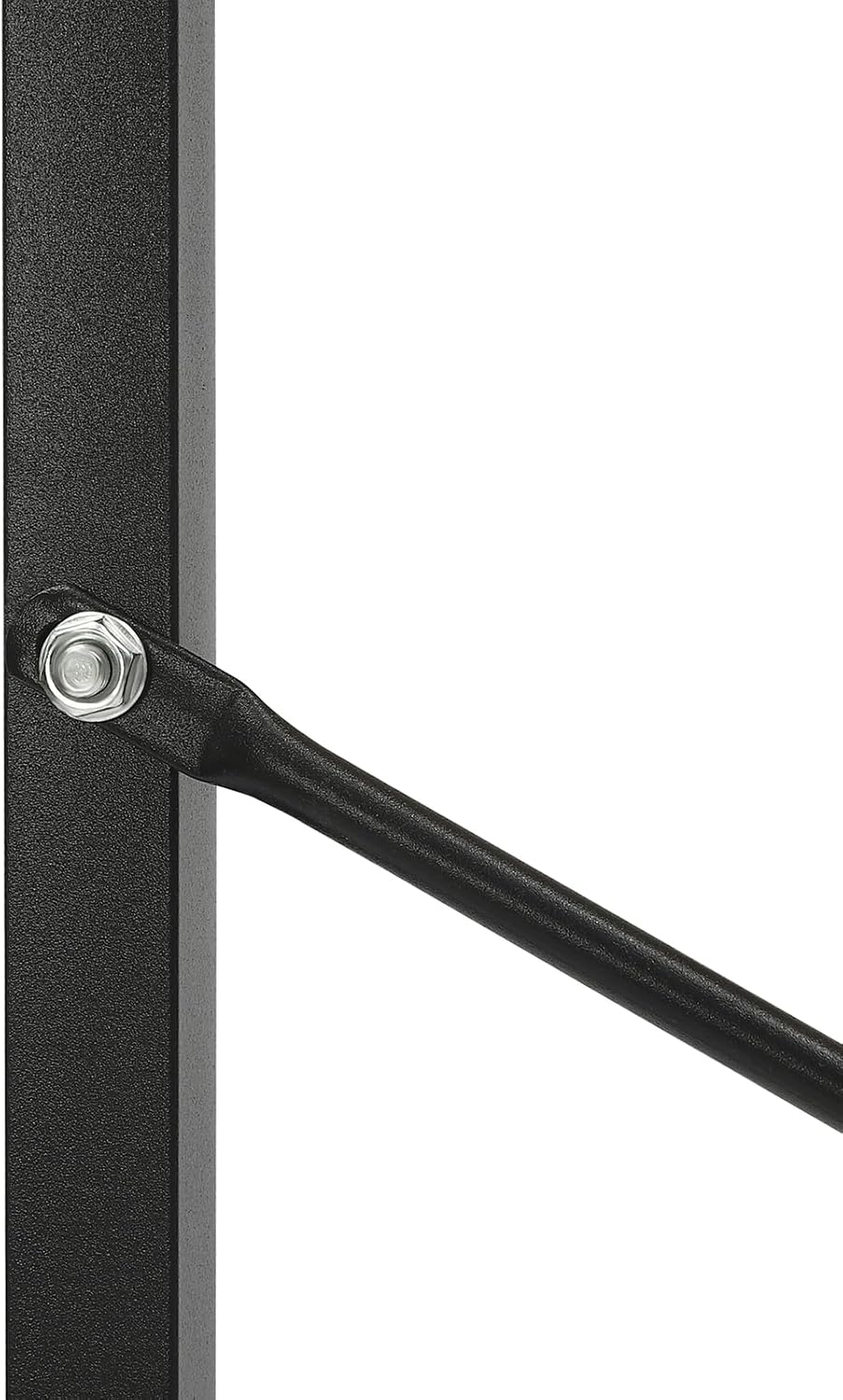 Over Washer Dryer Standing Rack Stand with Adjustable Rubber Feet, Hanging Towels Organizer Laundry Products Storage Shelf for Bathroom Laundry Room Space Saver (Black+Oak)