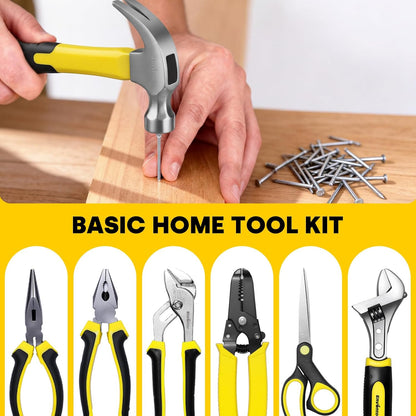 ENVENTOR Home Tool Kit, Basic Household Auto Repair Tool Set with Toolbox Storage Case, General Household Tool Kit for Men Women Home Maintenance, DIY Projects, 90 PCS General Hand Tools Kit