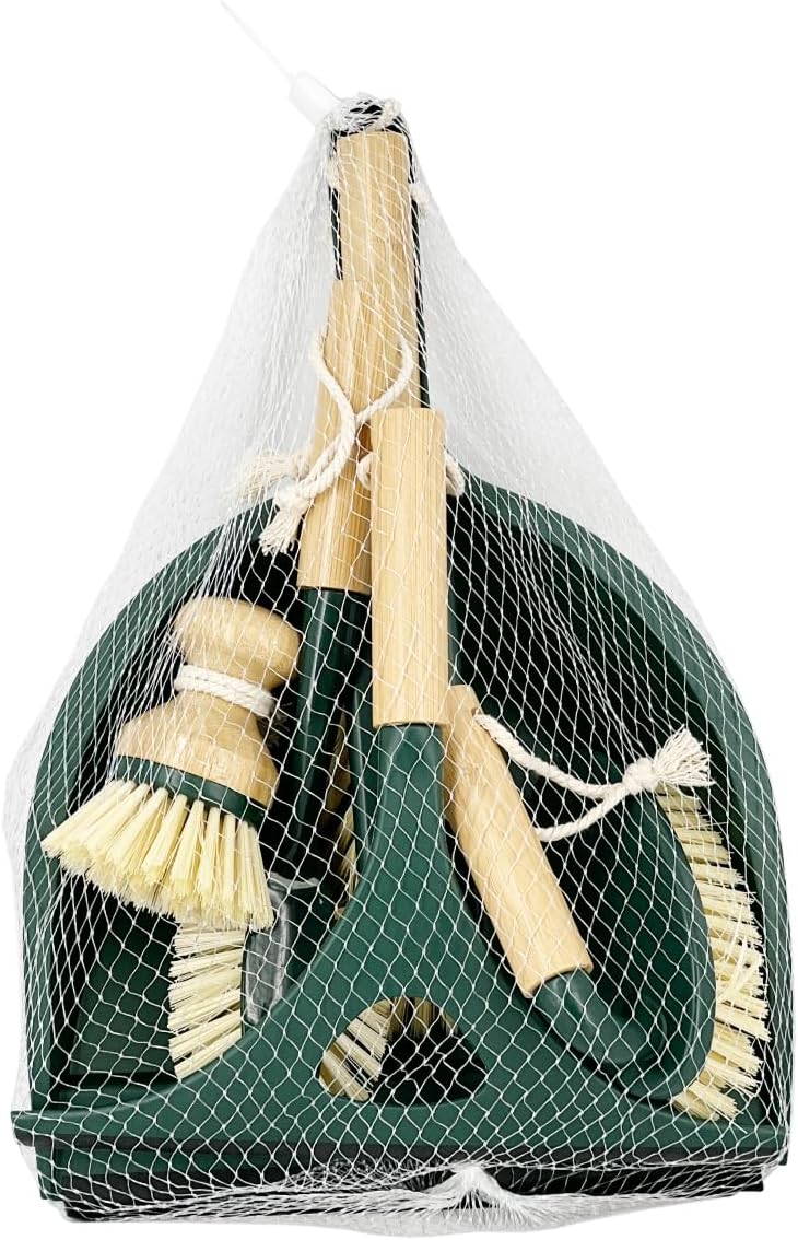 Pine-Sol Scrub Brush Set - Long Handle Cleaning Brushes with Heavy Duty Bristles and Comfort Grip - Scrubbers for Kitchen, Household, and Dishwashing, 2 Pieces