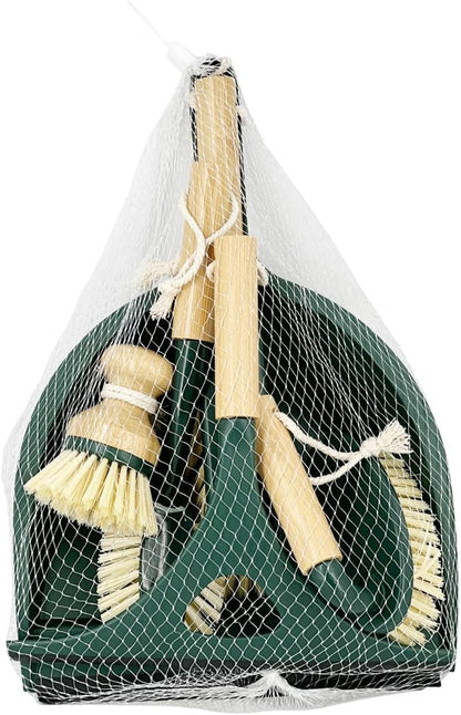 Pine-Sol Scrub Brush Set - Long Handle Cleaning Brushes with Heavy Duty Bristles and Comfort Grip - Scrubbers for Kitchen, Household, and Dishwashing, 2 Pieces