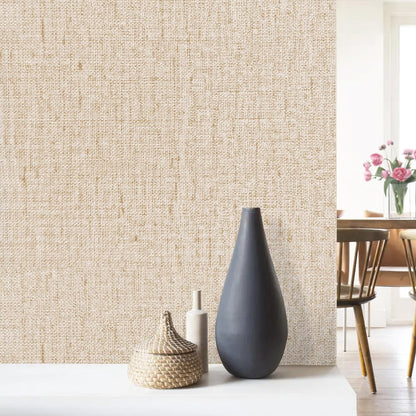 Beige Grasscloth Peel and Stick Wallpaper Textured Contact Paper 15.7inch x 118.1inch Faux Linen Vintage Grasscloth Contact Paper Self Adhesive Removable Wallpaper Vinyl