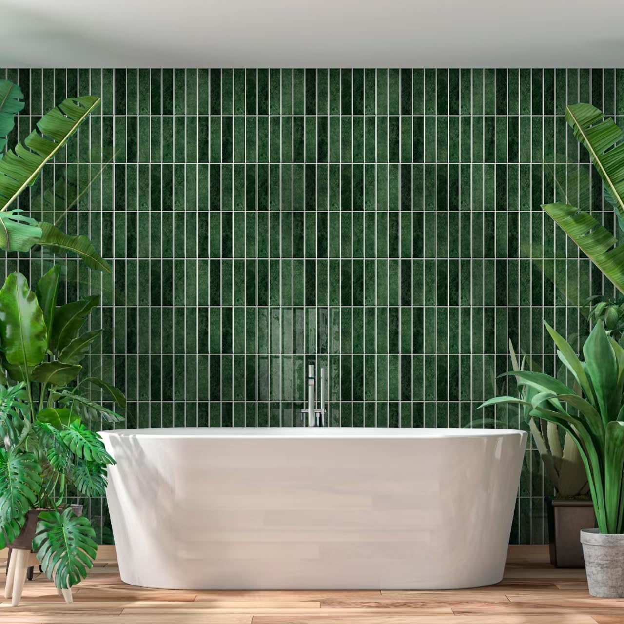 MORCART Peel and Stick Backsplash, 10 Sheets of 11.8"x11.8" - 3D Adhesive Waterproof Wall Tiles for Kitchen, Bathroom, Living Room, Subway Tiles, Gray-Apricot