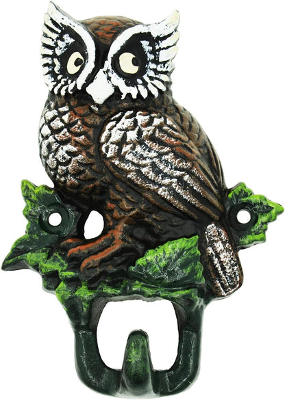 Coat Hooks Wall Mounted, Rustic Bat Key Hook Holder, Heavy Duty Decorative Black Wall Hooks for Mudroom, Towels, Hat Rack, Purse Hooks, Cast Iron Decorative ‎Antique Black Hooks