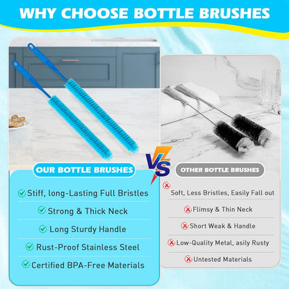 Dryer Vent Cleaner Kit,Dryer lint Brush 3Pack Home Improvement Essential Cleaning Tools, Up to 30 Inch Long Brush Cleaning Set，pet Hair Remover for Laundry，Drain Snake