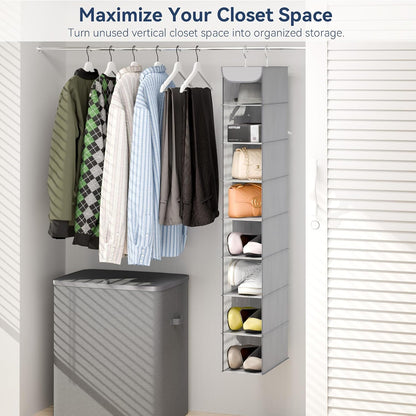 Whitmor Hanging Shoe Shelves - Crosshatch Gray