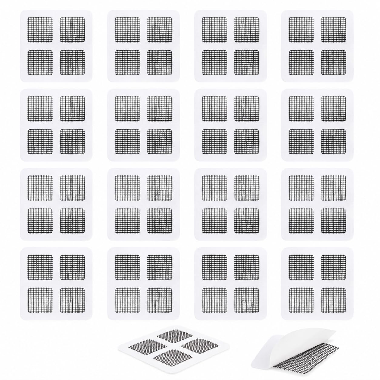 Waterproof Window Screen Repair Patch Tape Strong Adhesive Mesh Screen Repair Patches for Tear Holes
