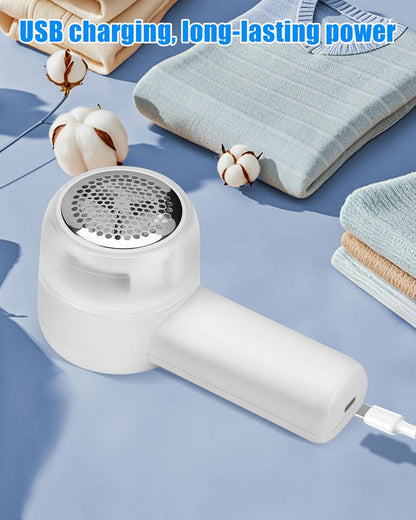 Lint Remover,Fabric Shaver for Clothes,Electric Lint Shaver Rechargeable Long-Lasting Battery,Portable Clothes Shaver Pill Remover,Large Shaving Area 2 Speeds Effortlessly Cut Fuzz Ball Pilling
