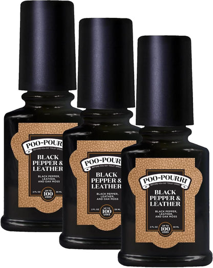 Poo-Pourri Before-You-Go Toilet Spray, Bamboo Rain, 2 Fl Oz, Up to 100 Uses, Bathroom Odor Deodorizer with Essential Oils for Home or Work, Travel Essentials, TSA Approved Size, Bamboo & Fresh Grass
