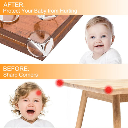 Corner Protector for Baby, Protectors Guards,Furniture Corner Guard ,Edge Safety Bumpers,Baby Proof Bumper,Cushion to Cover Sharp Furniture,Table Edges Clear and Transparent L Shape 20PCS