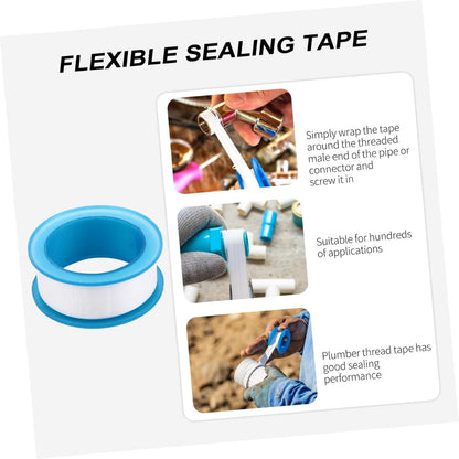 Alipis 30 Pcs Waterproof Thread Seal Tape PTFE Plumbers Tape for Leak Repair High Temperature Resistant Suitable for Plumbing and Water Pipe Sealing