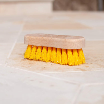 Stiff Bristle Brush - Scrub Brush for Deep Cleaning, Hand Brush with Hard Bristles, Utility Nylon Brush for Indoor and Outdoor, Wooden Boot Hand Scrubber, Scrubbing Brush Heavy Duty