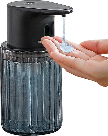 Automatic Foaming Soap Dispenser Touchless, 3 Adjustable Liquid Levels, 10oz/300ml Rechargeable, IPX7 Waterproof for Bathroom, Kitchen, Black