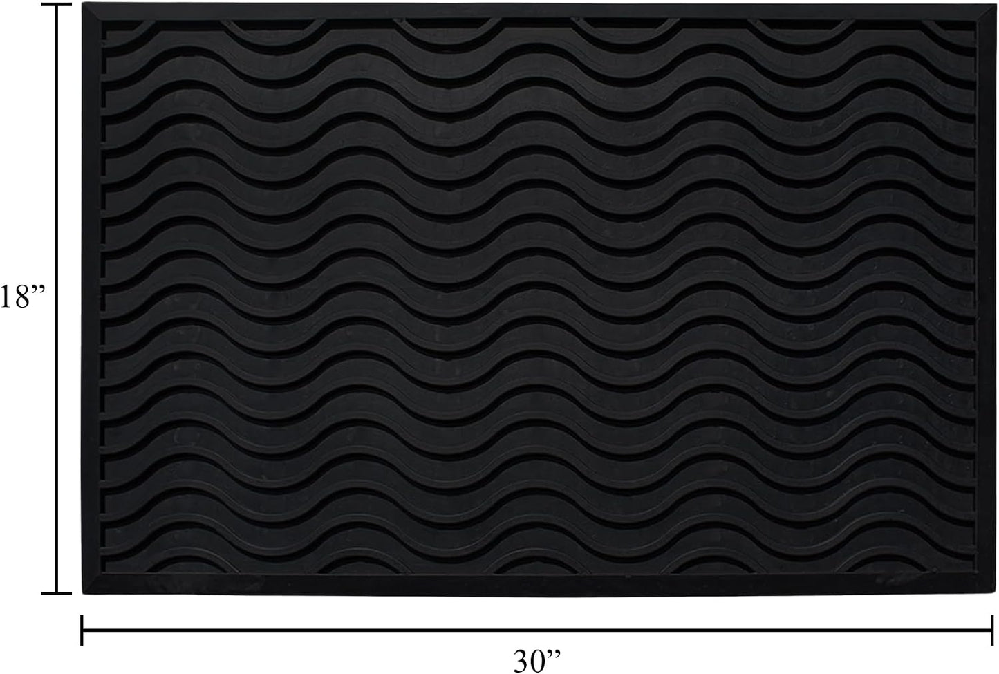 A1HC New Natural Rubber Premium Scrapper Door Mats-Keeps Mud and Dirt Away for Commercial and Residential Use, Office Entrance, Retail, Restaurants, Homes & Any Areas Where is Heavy Traffic 36"x60"