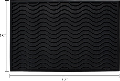 A1HC New Natural Rubber Premium Scrapper Door Mats-Keeps Mud and Dirt Away for Commercial and Residential Use, Office Entrance, Retail, Restaurants, Homes & Any Areas Where is Heavy Traffic 36"x60"