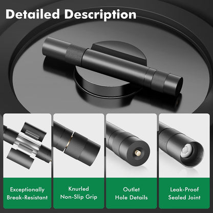 RESTMO Water Hose Nozzle, Heavy Duty Garden Hose Sprayer Nozzle for Outdoor | Metal Hose Nozzle, Anti-Rust Coating, Leak-proof, Adjustable 3 Spray Patterns, Ideal for Patios & Floors & Cars, Black