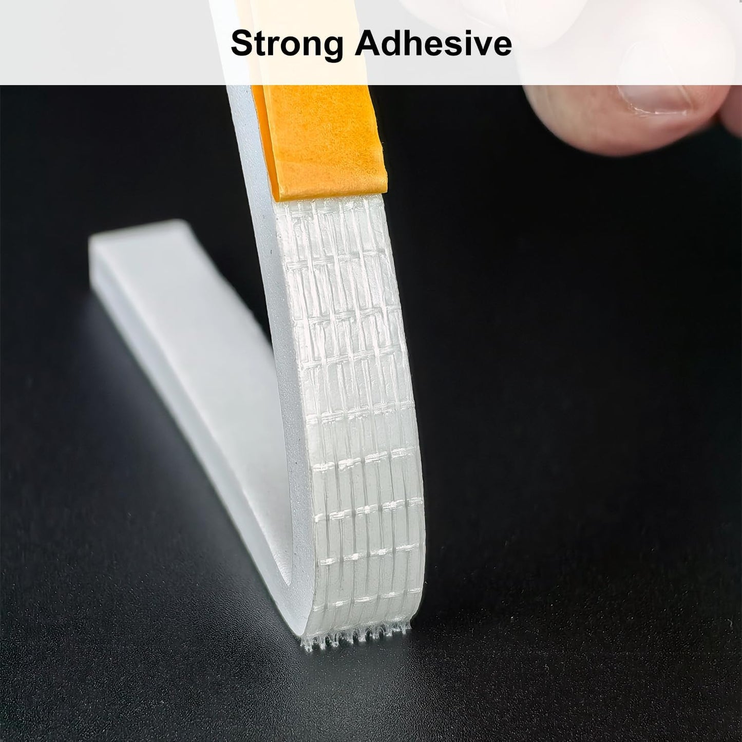 Weather Stripping Door Seal Strip, Strong Adhesive, Weatherproof, Reduce Noise, Gap Filler, Foam Insulation Tape for Doors and Windows (1/2 in x 1/4 in x 13 Ft), White
