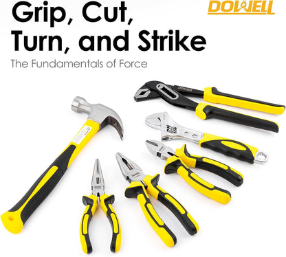 DOWELL Tool Set Tool Kit Homeowner Tool Set Wrench Pliers Screwdriver Set Repair Tool Kit