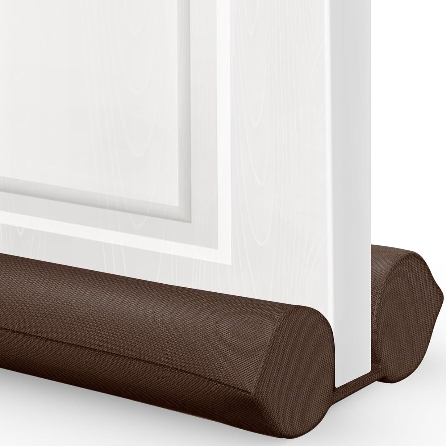 Comfyanno Under Door Draft Stopper - Bottom Door Seal & Gap Filler- Fits 30” to 36” Door, Block Noise, Sound, Air, Bugs, Dust, Easy to Install, Double Side Block, No Adhesive, Black