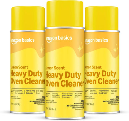 Amazon Basics Heavy Duty Oven Cleaner, Lemon Scented, 16 oz, Pack of 1