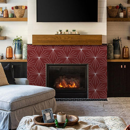 AULIGET 6" x 12" Black Slate Peel and Stick Backsplash Wall Tiles, PVC Faux Stone Stick on Tiles for Backsplash Kitchen, Bathroom, Laundry Room, Camper, Fireplace (Pack of 20)