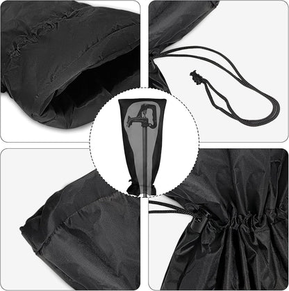 Outdoor Faucet Cover Socks for Winter Freeze Protection, Homsky 28" L x 15" W Large Faucet Covers for Outside, Reusable Outdoor Yard Spigot Cover, Antifreeze Long Water Insulated Faucet Cover Socks