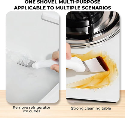 Glass Stove Curved Edge Scraper Flexible Black Straight Tool for Grease and Residue Removal