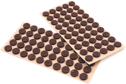 Furniture Felt Pads 3/8" (10mm) Diameter Round 3M Self Adhesive Protects Kitchen Cabinets, Drawers, Desks and Furniture Against Bumps and Scratches 100 Pack - Grey